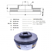 Kit Disco Freio BD1440 Diant. Celta, Prisma - Cód.5314